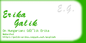 erika galik business card